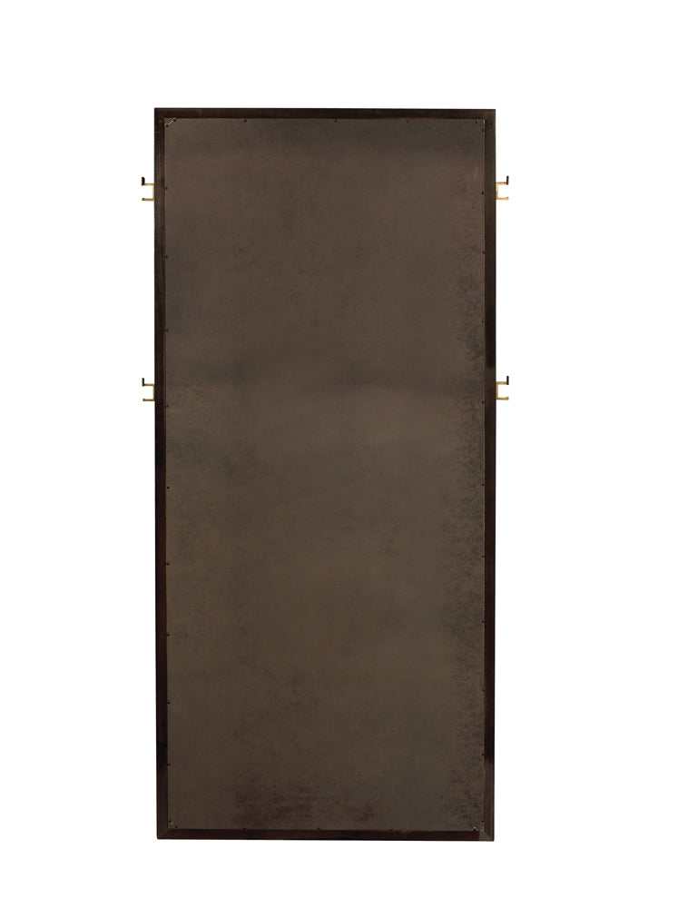 Durango 80-inch Standing Floor Mirror Smoked Peppercorn