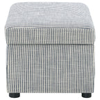 Winter Upholstered Hydraulic Lift Top Storage Ottoman Beige