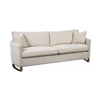 Corliss 2-piece Upholstered Arched Arm Sofa Set Beige