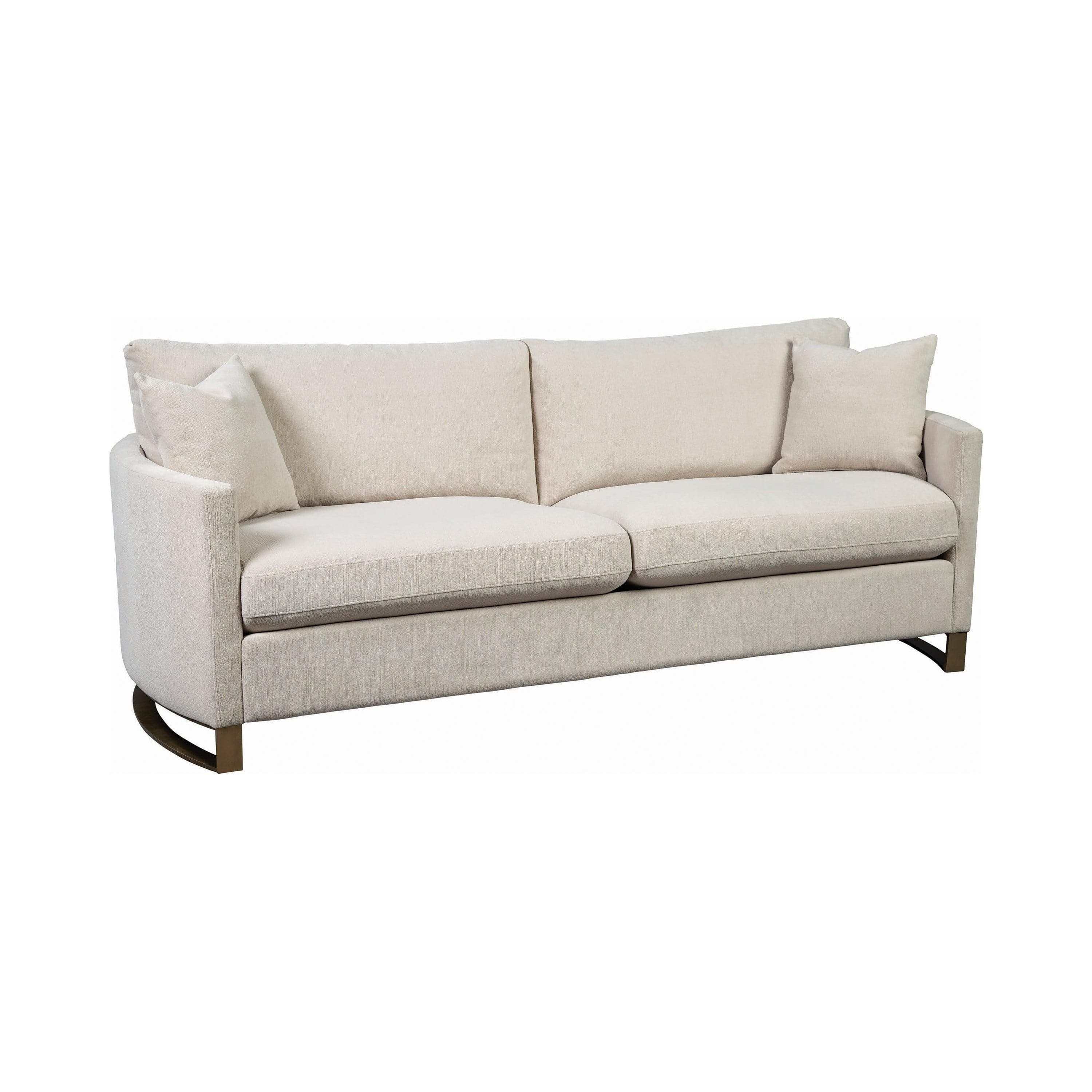Corliss 2-piece Upholstered Arched Arm Sofa Set Beige