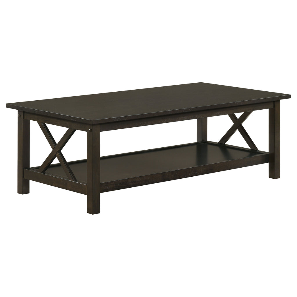 Maisy Deep Merlot 3pc Coffee Table Set