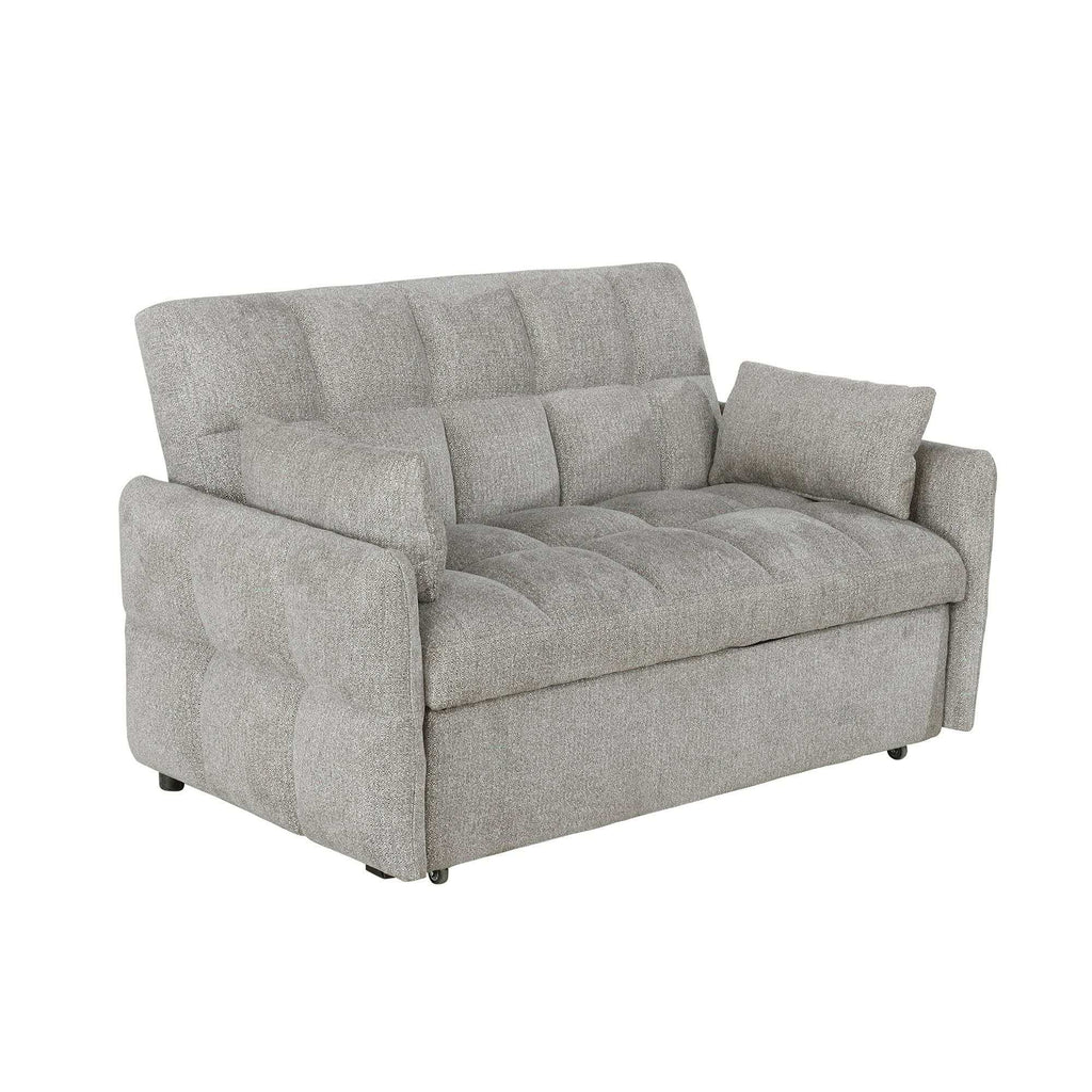 Cotswold Upholstered Convertible Sleeper Sofa Bed Dark Grey