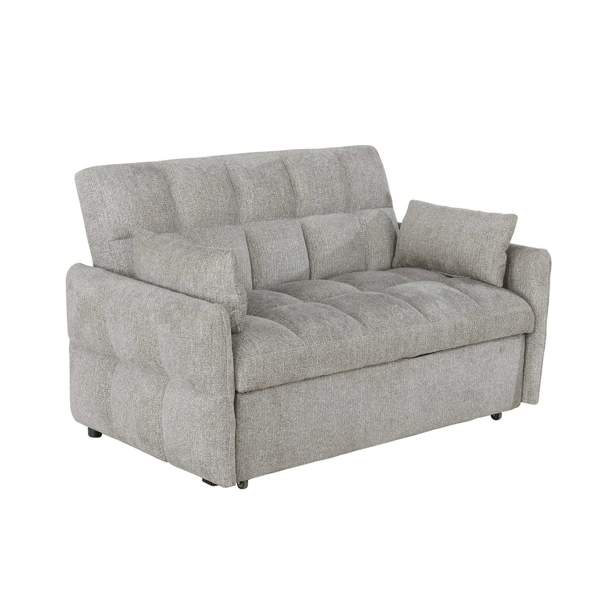 Cotswold Upholstered Convertible Sleeper Sofa Bed Dark Grey