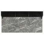 Besler 47-inch SmartTop Writing Desk with Shelf Grey Stone and Black