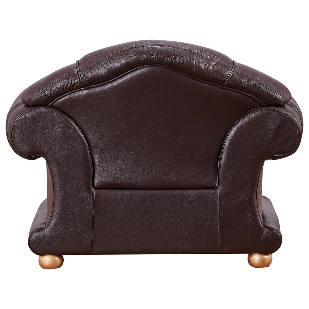 ESF Furniture - Apolo 3 Piece Living Room Set in Brown - APOLO3BROWN