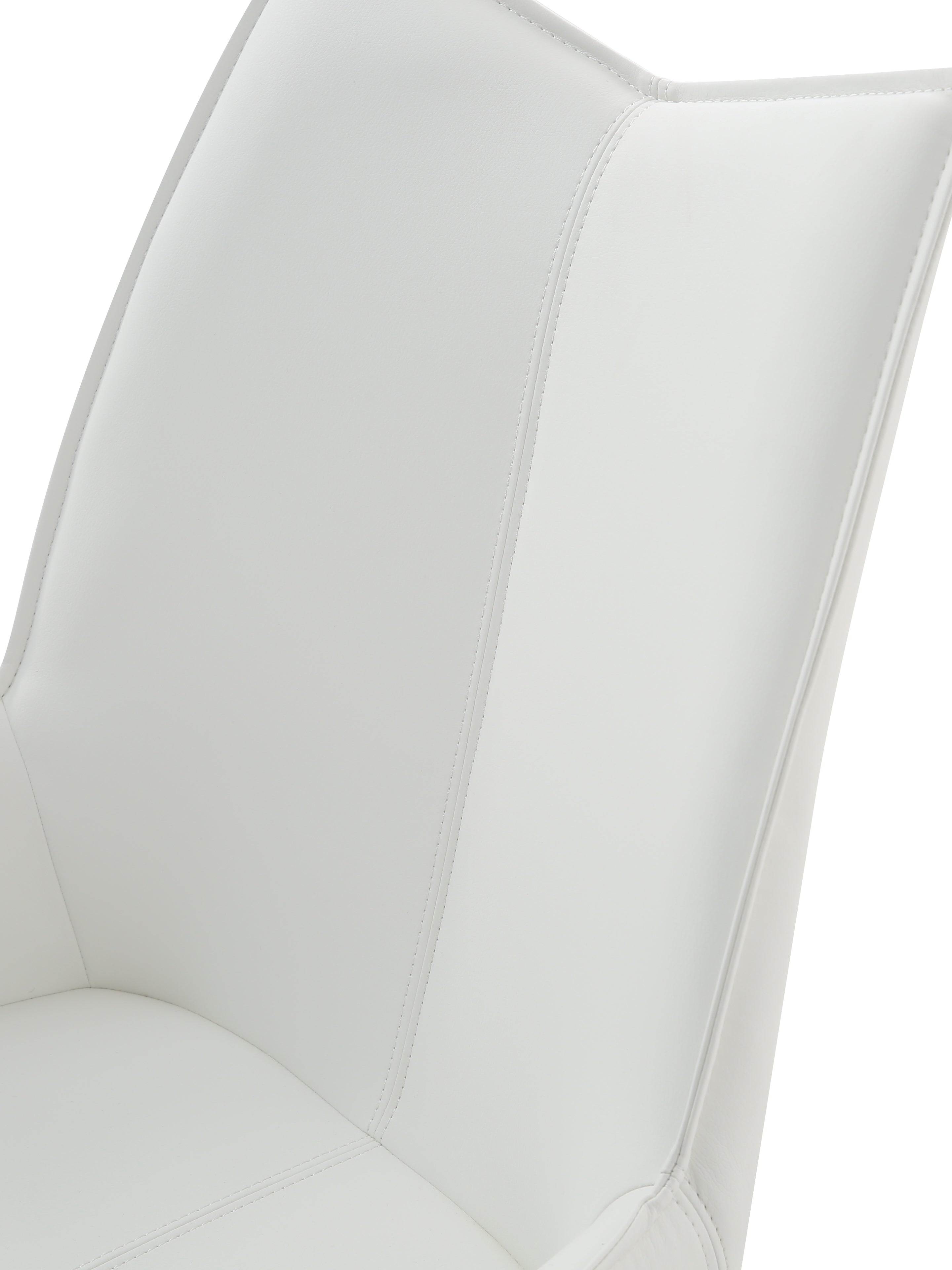 ESF Furniture - 9087 Dining Table 7 Piece Dining Room Set in White - 9087TABLEWHITE-7SET