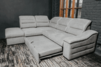 ESF Furniture - Oliver Sectional w/ Bed and Storage in Gray - OLIVERSECTIONAL