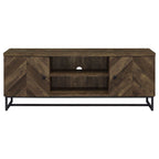 Myles 2-door Engineered Wood 60-inch TV Stand Rustic Oak