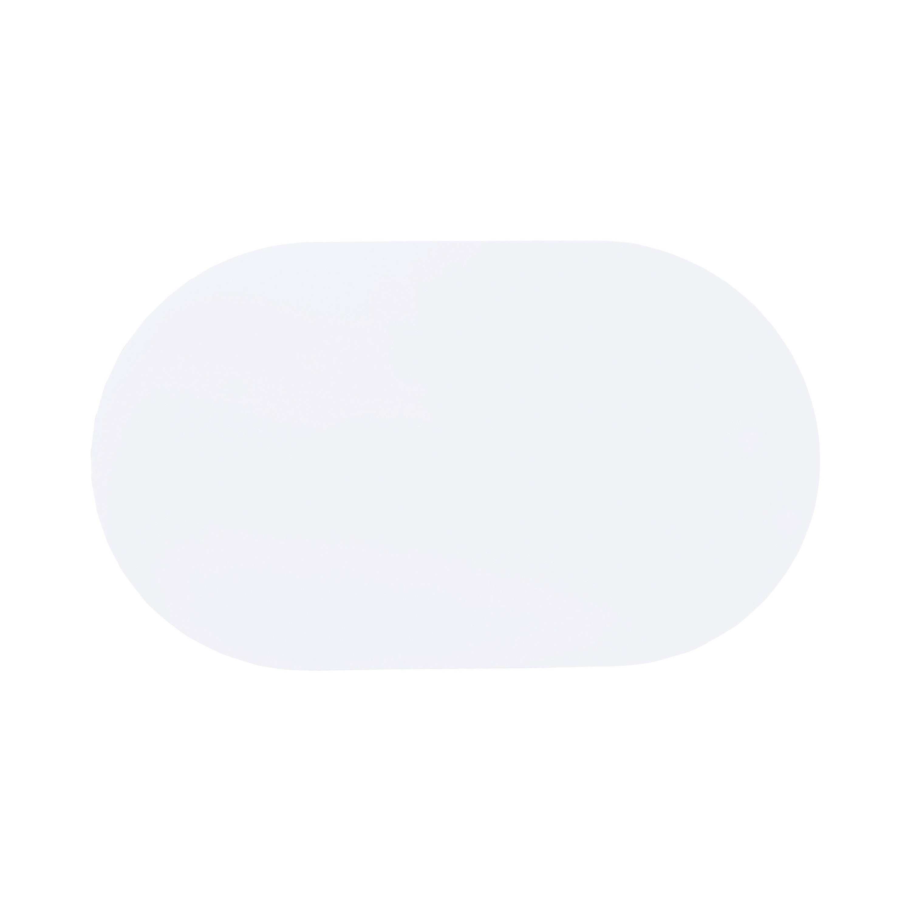 Retro Oval 60-inch Wood Top Dining Table White and Chrome