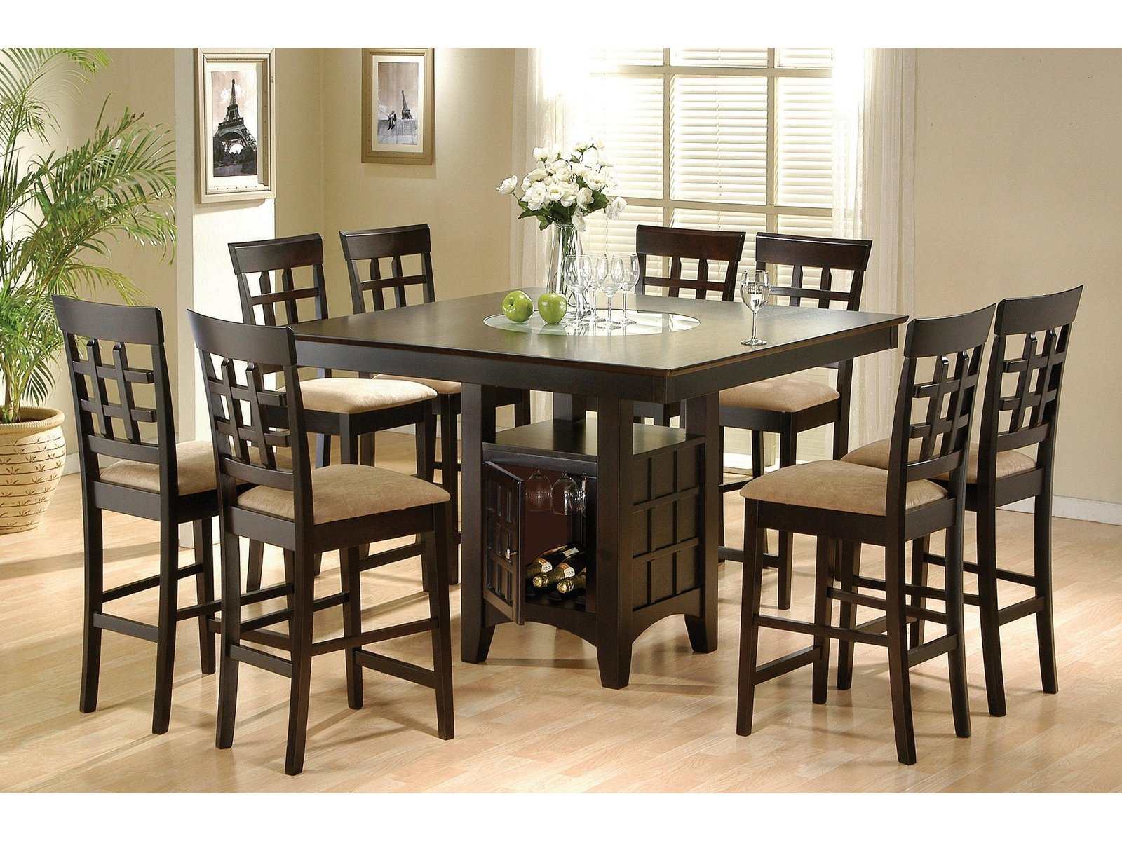 Gabriel 7-piece Square Counter Height Dining Set Cappuccino