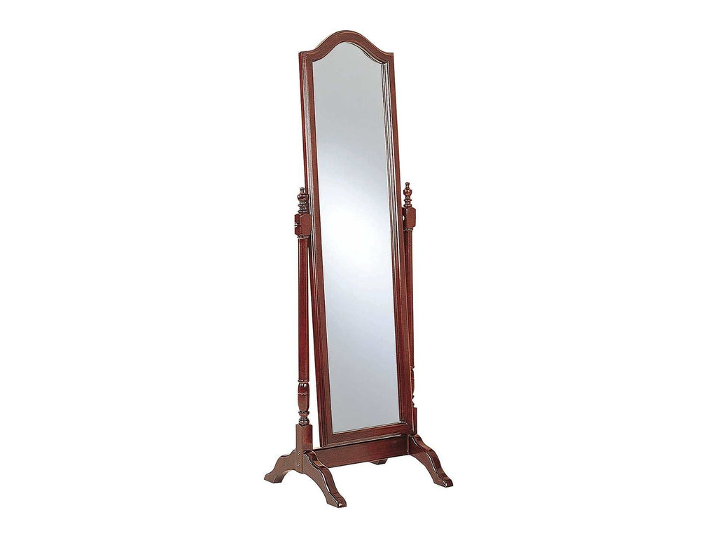 Cabot Wood Adjustable Full Length Cheval Mirror Merlot