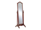 Cabot Wood Adjustable Full Length Cheval Mirror Merlot