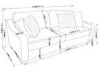 Christine Upholstered Sloped Arm Sofa Beige