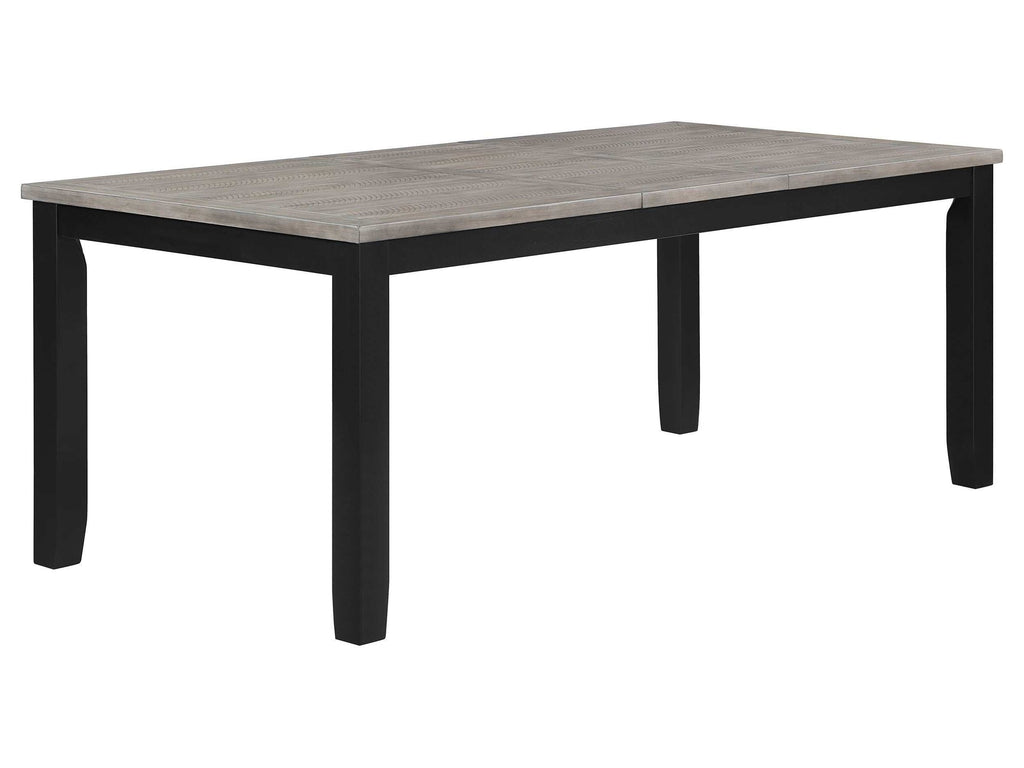 Elodie Rectangular 78-inch Extension Leaf Dining Table Black