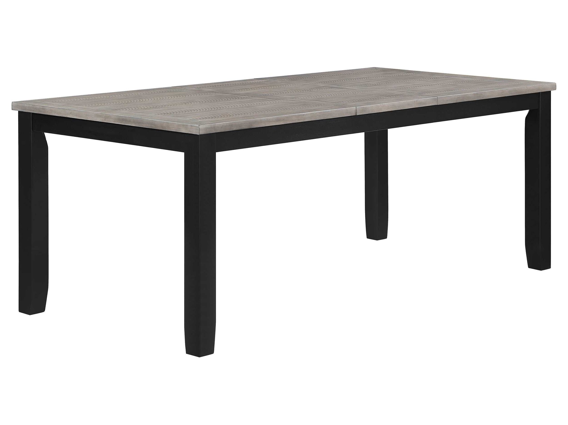 Elodie Rectangular 78-inch Extension Leaf Dining Table Black