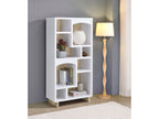 Dalton 65-inch 6-shelf Bookcase White and Distressed Pine