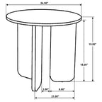Dale Round Solid Mango Wood Coffee Table Brown