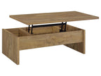 Canoga Engineered Wood Lift Top Coffee Table Light Oak