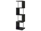 Baxter 67-inch 4-shelf Bookshelf White and Chrome