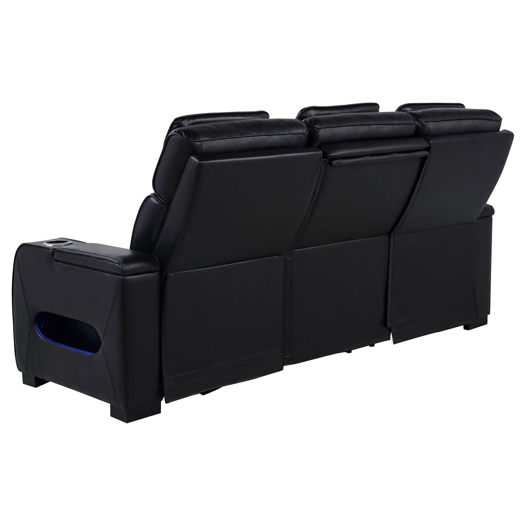 Zuma Faux Dual Power LED Sofa