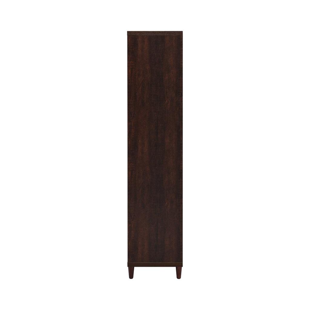 Wadeline 2-door Tall Accent Storage Cabinet Rustic Tobacco
