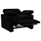 Collins Upholstered Power Recliner Chair Black