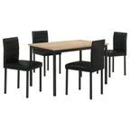 Garza 5-piece Rectangular Dining Table Greige Oak