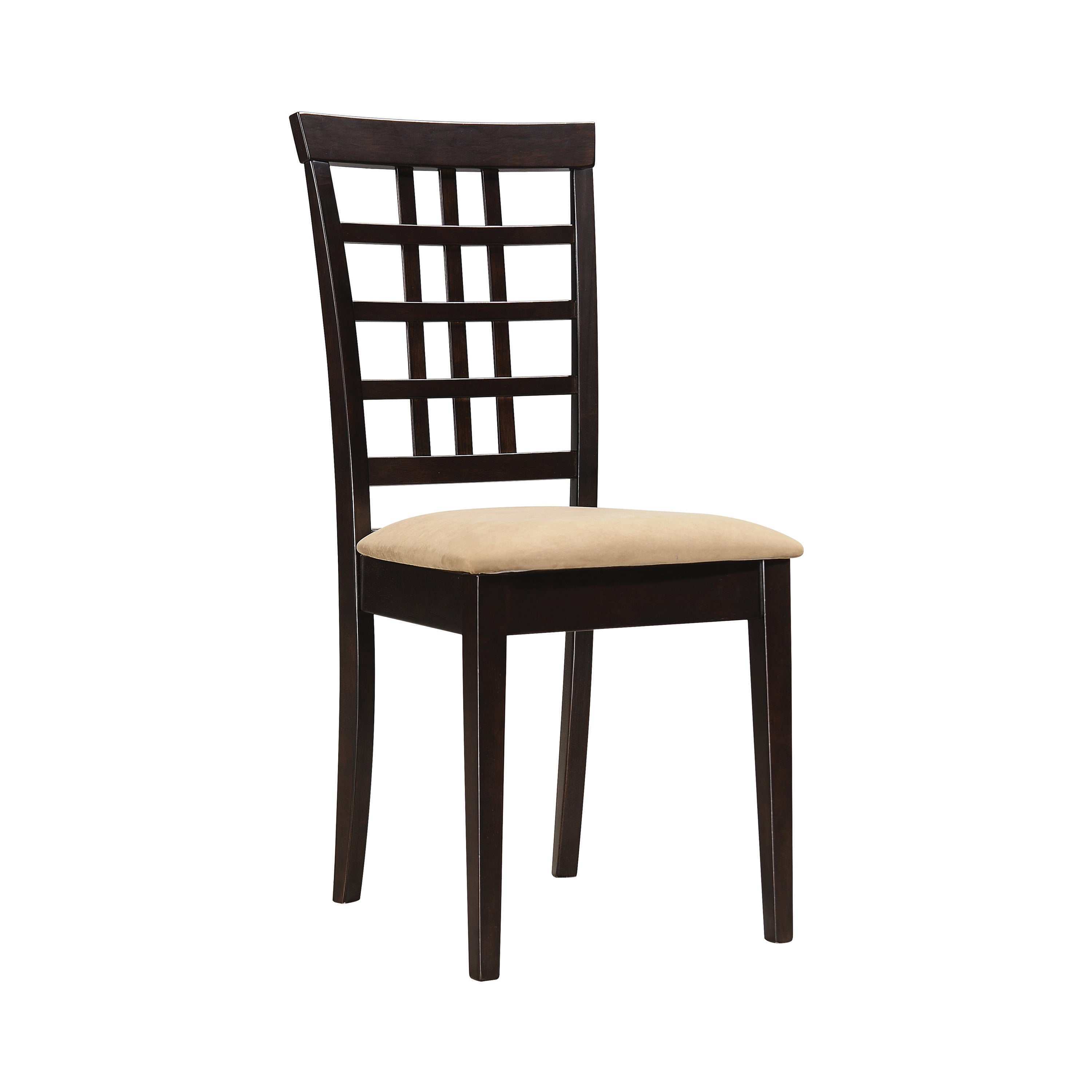 Kelso Lattice Back Dining Side Chair Cappuccino (Set of 2)