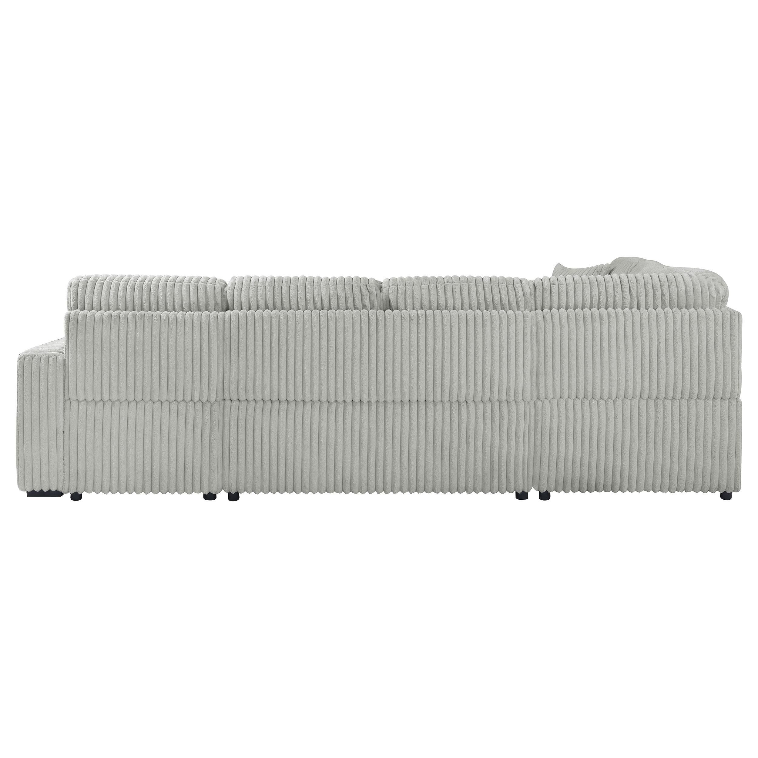 Devonshire Sleeper Sectional Sofa Storage Chaise Camel