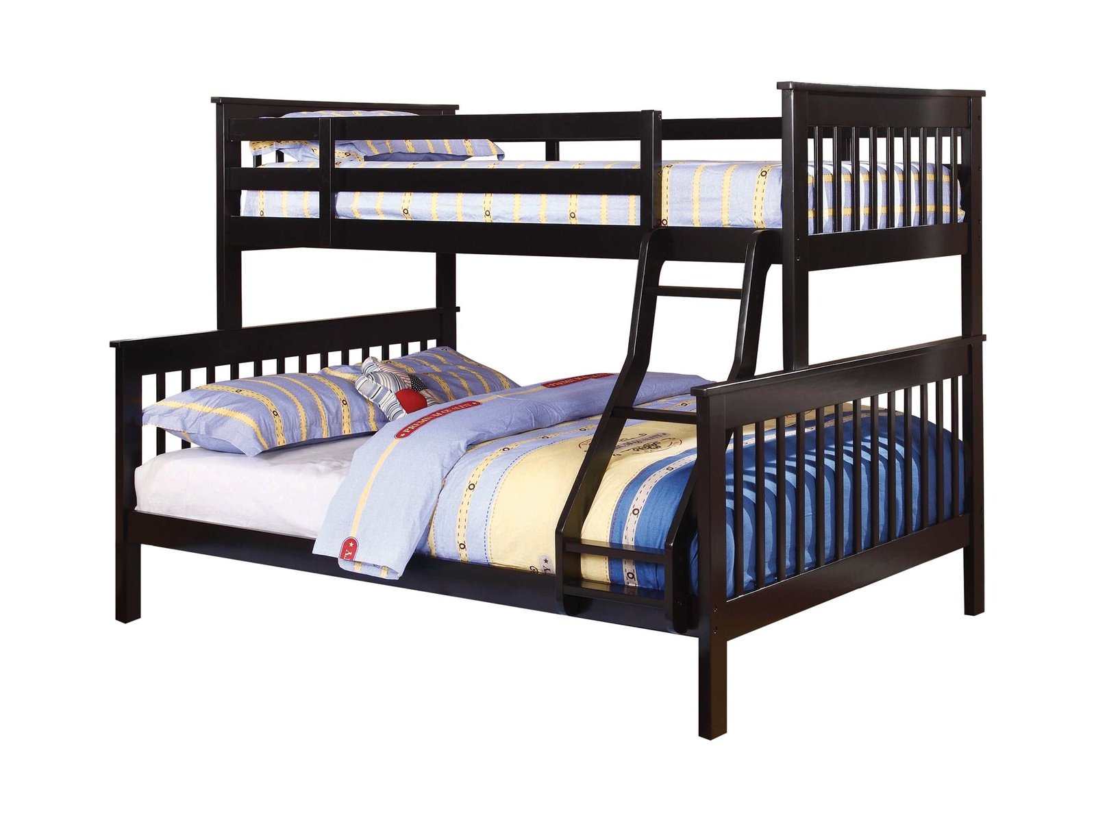 Chapman Wood Twin Over Twin Bunk Bed with Mattress White