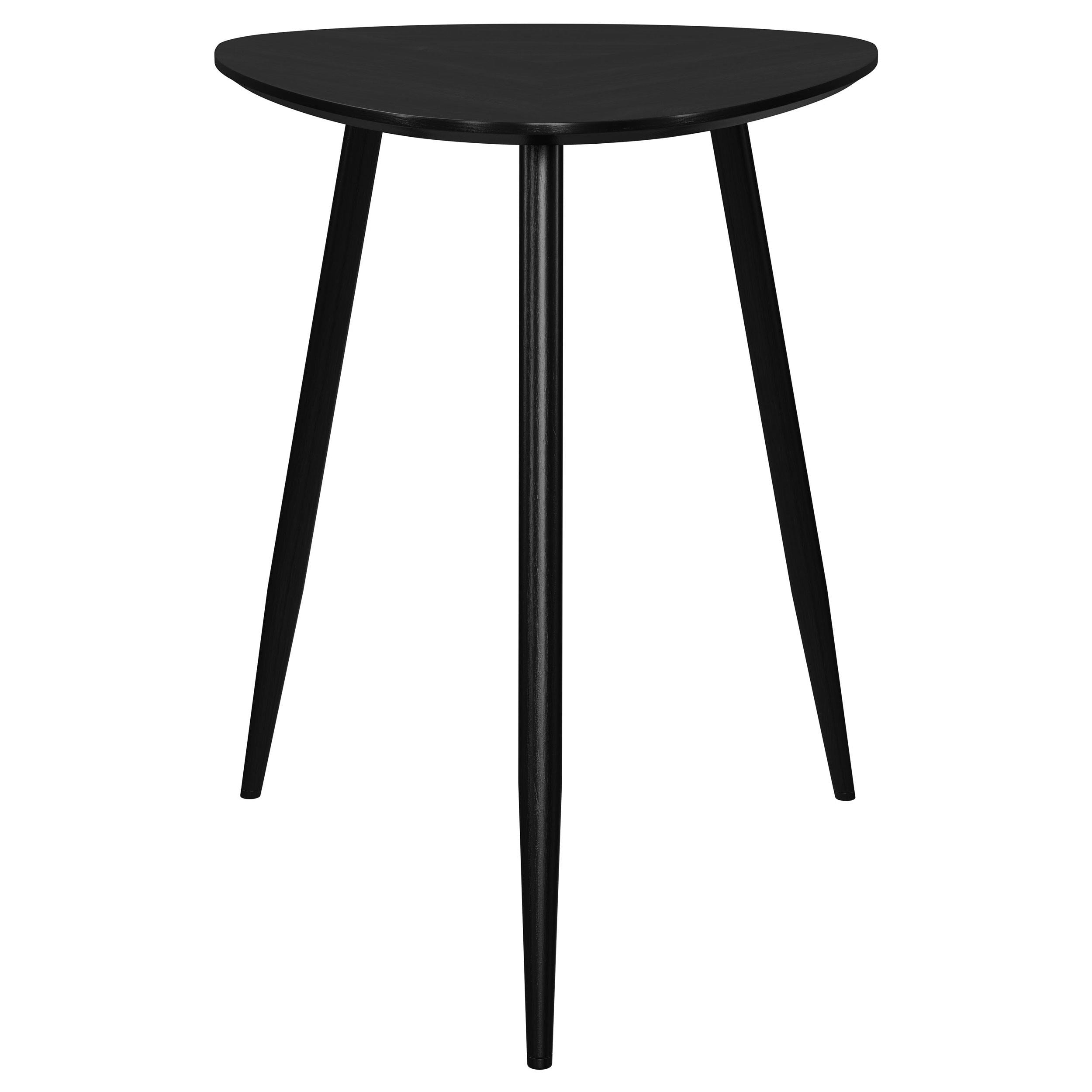 Odessa Triangular Solid Wood Coffee Table Black