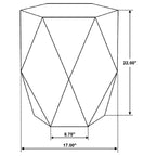 Zalika Hexagonal Solid Mango Wood Coffee Table Natural