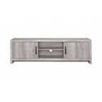 Burke 2-door Engineered Wood 71-inch TV Stand Grey Driftwood