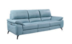 ESF Furniture - 2934 Sofa w/ 2 Electric Recliner in Blue - 29343BLUE