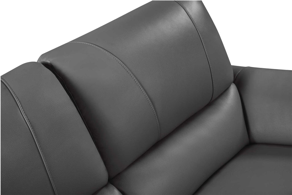 ESF Furniture - 2934 Loveseat w/ 2 Electric Recliner in Dark Grey - 29342DARKGREY