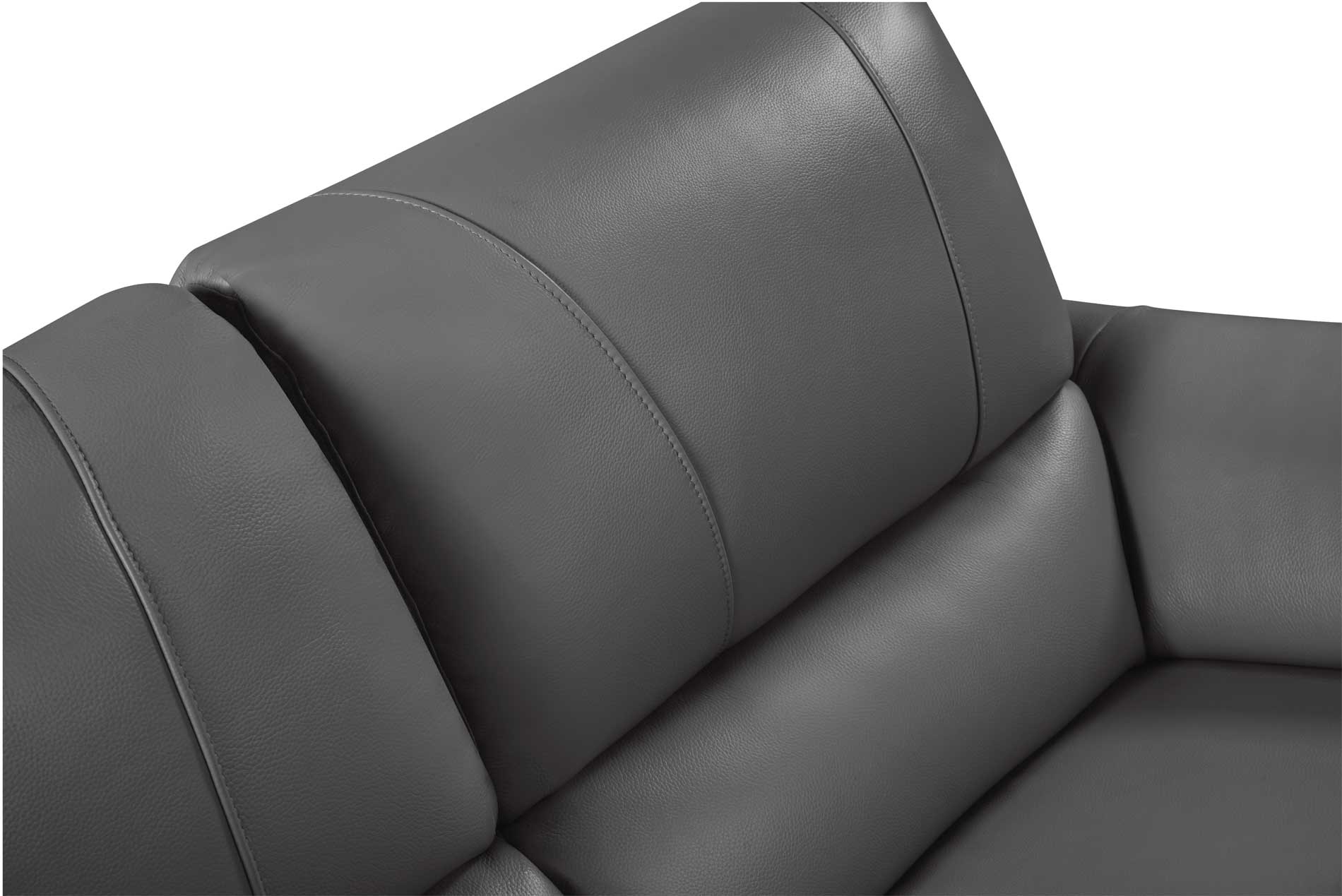ESF Furniture - 2934 Loveseat w/ 2 Electric Recliner in Dark Grey - 29342DARKGREY