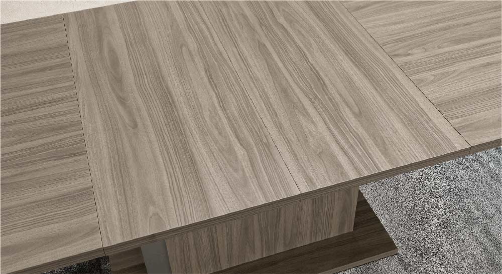 ESF Furniture - Volare 12 Piece Dining Room Set in Grey - VOLARETABLEGREY-12SET