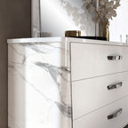 ESF Furniture - Anna Dresser in White-Grey - ANNASTATUSDRESSER
