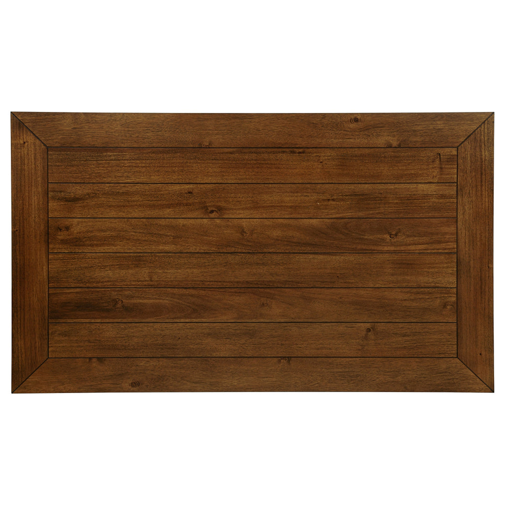 Atwood 5-piece Rectangular Wood Dining Set Warm Brown