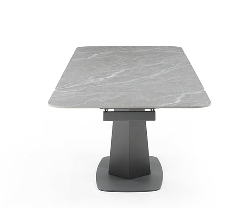 ESF Furniture - Cloud 7 Piece Dining Table Set in Light Grey - CLOUDTABLE-7SET