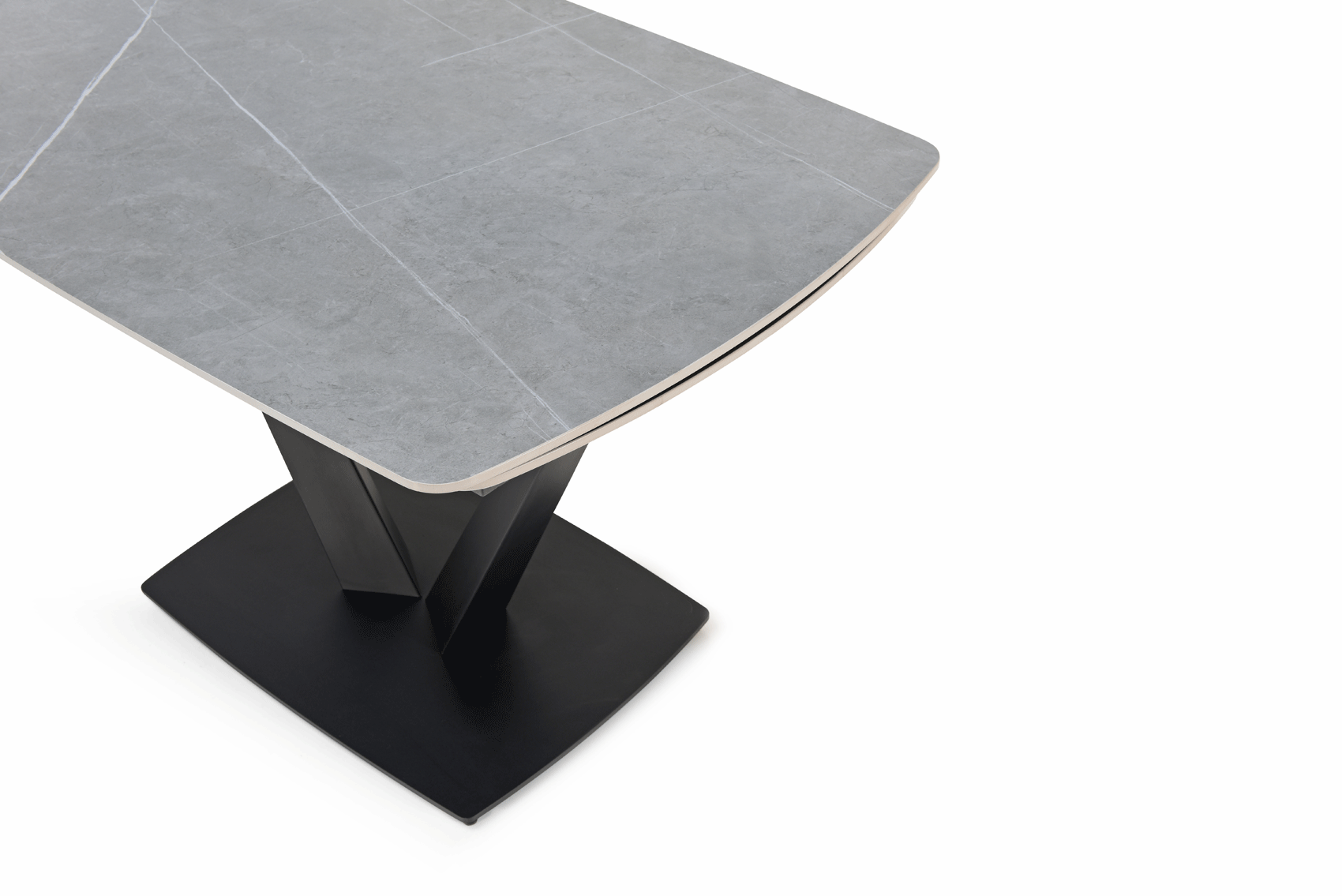 ESF Furniture - 109 - 9 Piece Dining Table Set in Grey - 109TABLEGREY-9SET