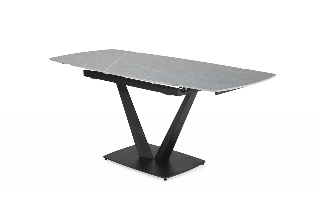 ESF Furniture - 109 - 9 Piece Dining Table Set in Grey - 109TABLEGREY-9SET