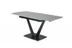 ESF Furniture - 109 - 9 Piece Dining Table Set in Grey - 109TABLEGREY-9SET