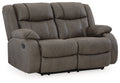 Lumira — 6880486 — Reclining Loveseat / Gunmetal — original white product photo