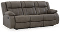 Lumira — 6880488 — Reclining Sofa / Gunmetal — original white product photo