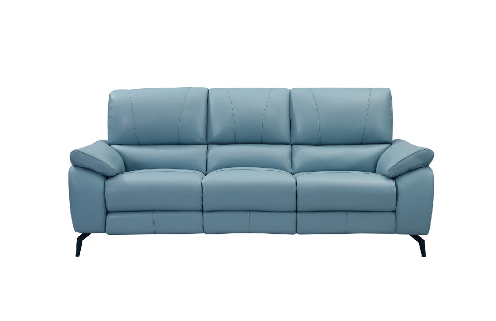 ESF Furniture - 2934 Sofa w/ 2 Electric Recliner in Blue - 29343BLUE