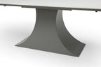 ESF Furniture - 9437 Dining Table Two 20'' extensions in Light Grey - 9437TABLE