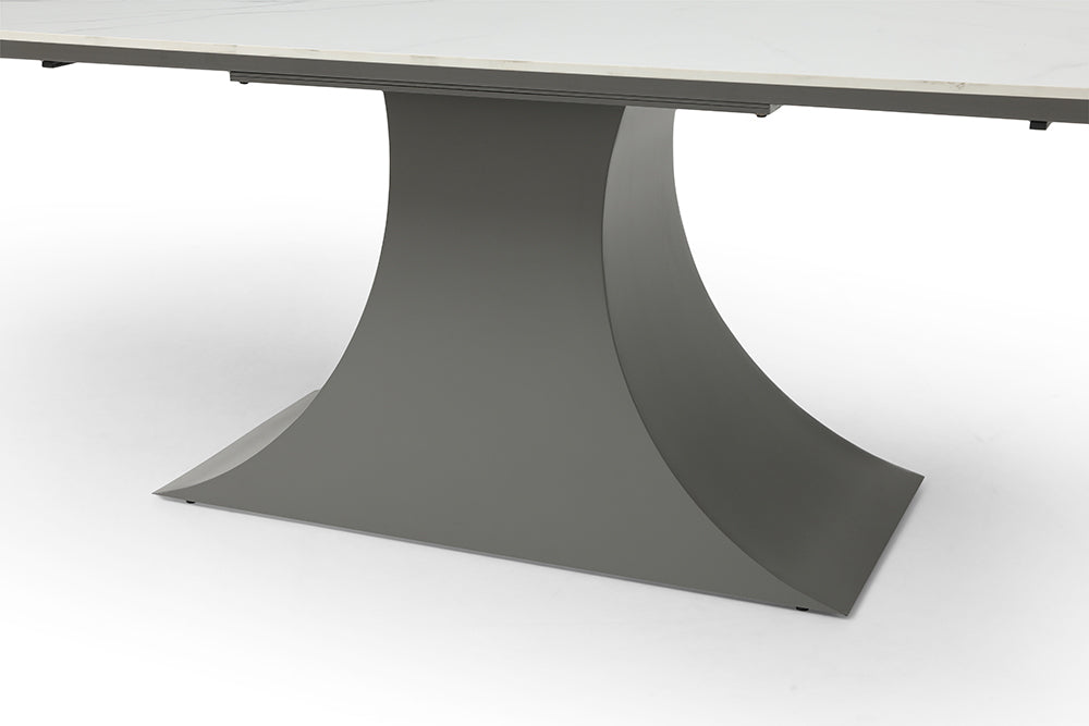 ESF Furniture - 9437 - 5 Piece Dining Table Set in Light Grey - 9437TABLE-1218CHAIRDARKGREY-5SET