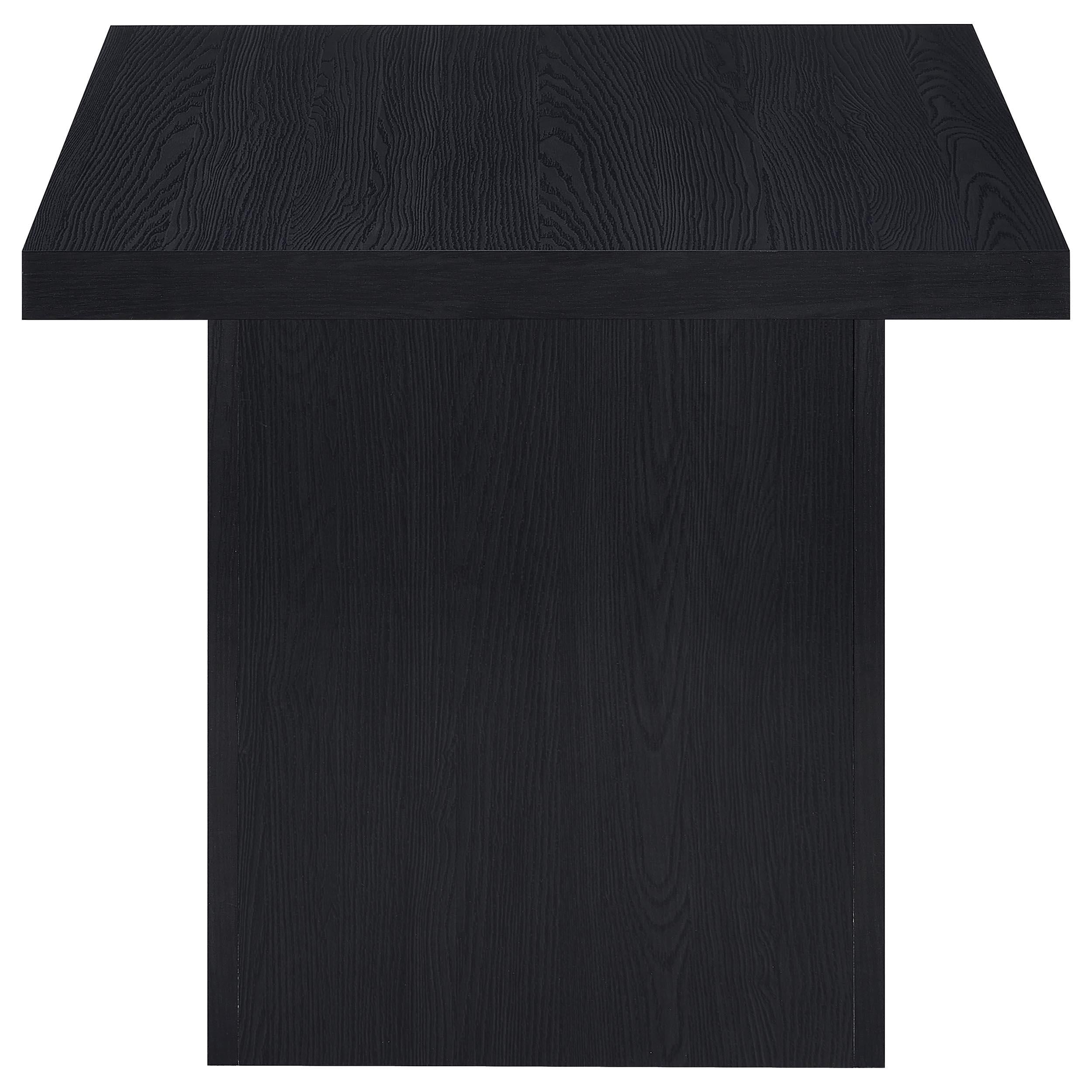 Max Rectangular Engineered Laminate Coffee Table Black