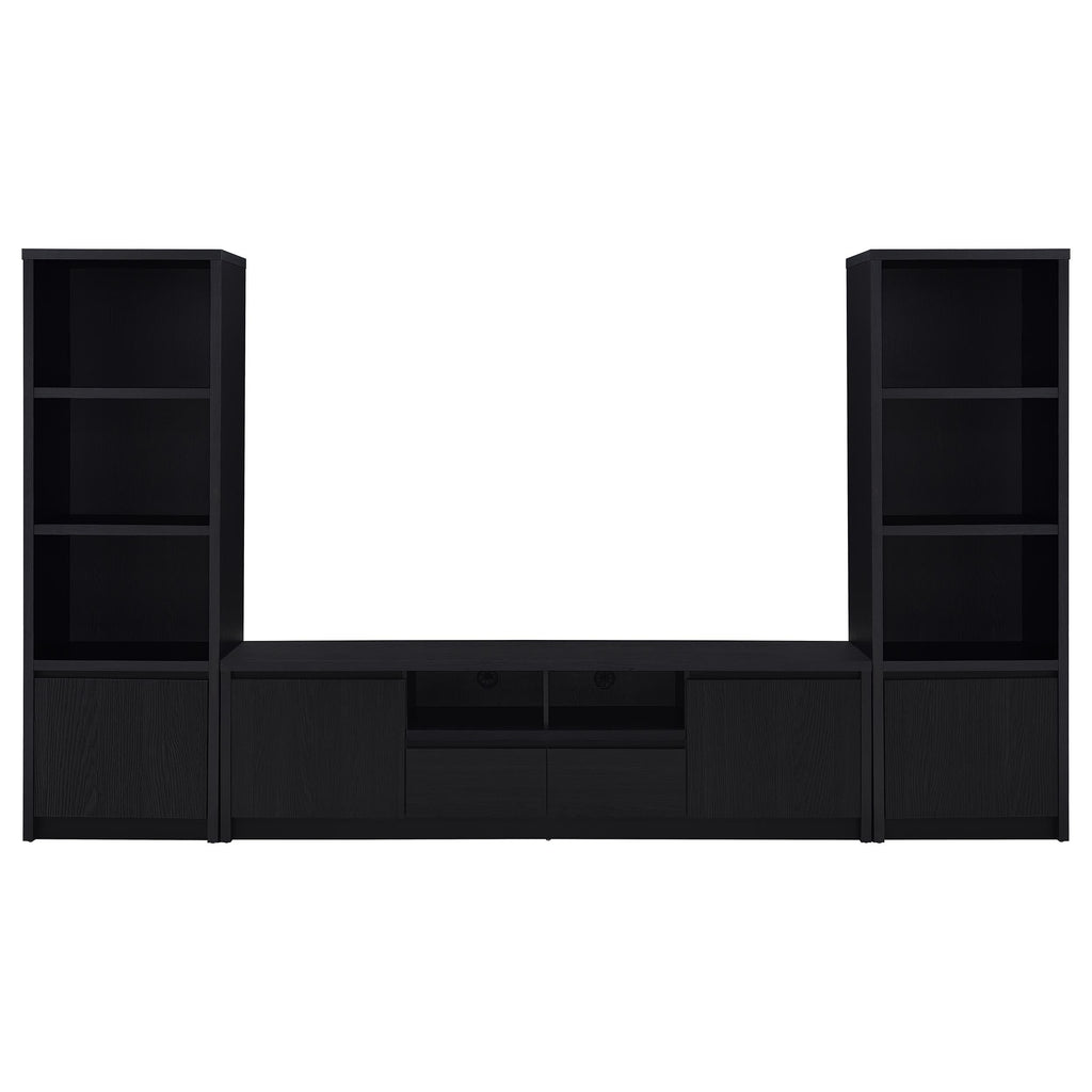 Winfield 60-inch 2-door TV Stand Media Console Black